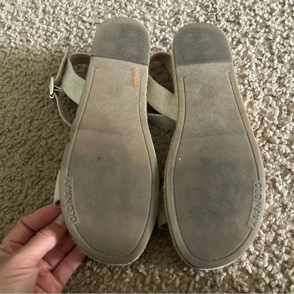 Old Navy | Linen Blend Canva Espadrille Sandals